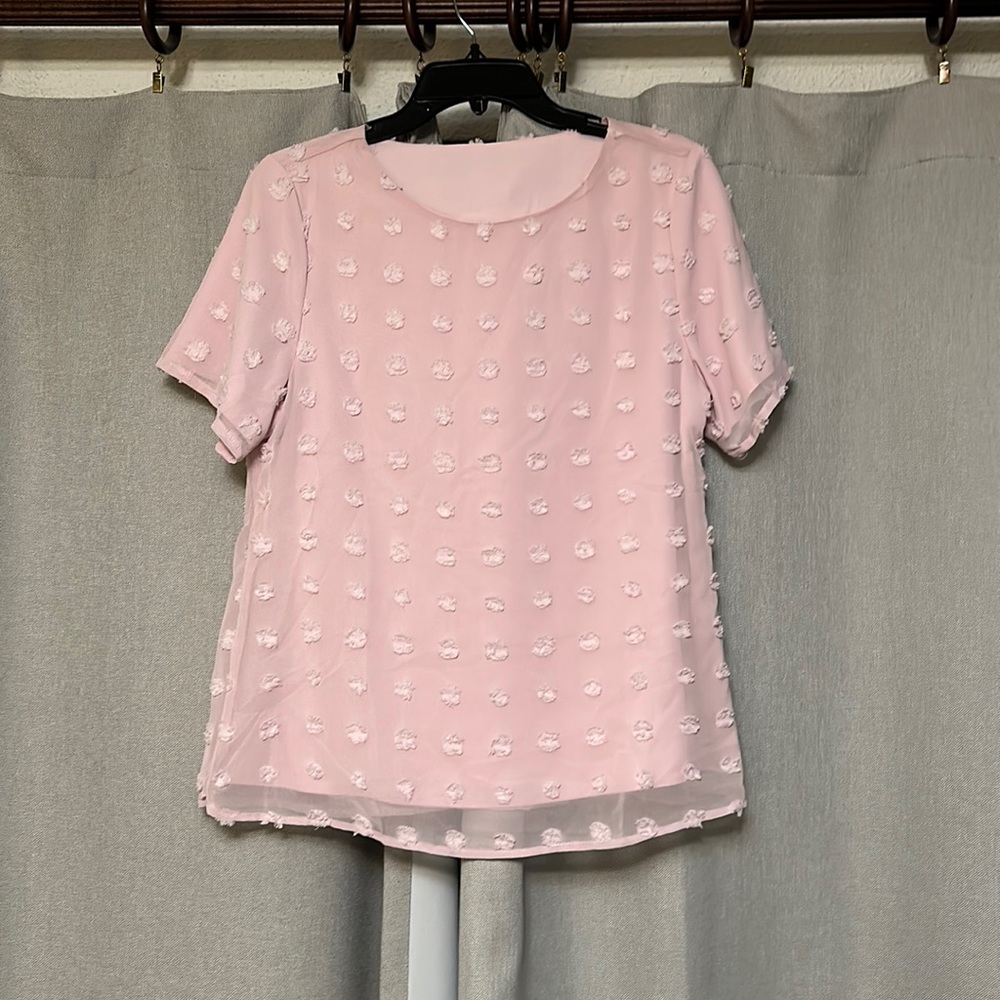 Blush pink blouse